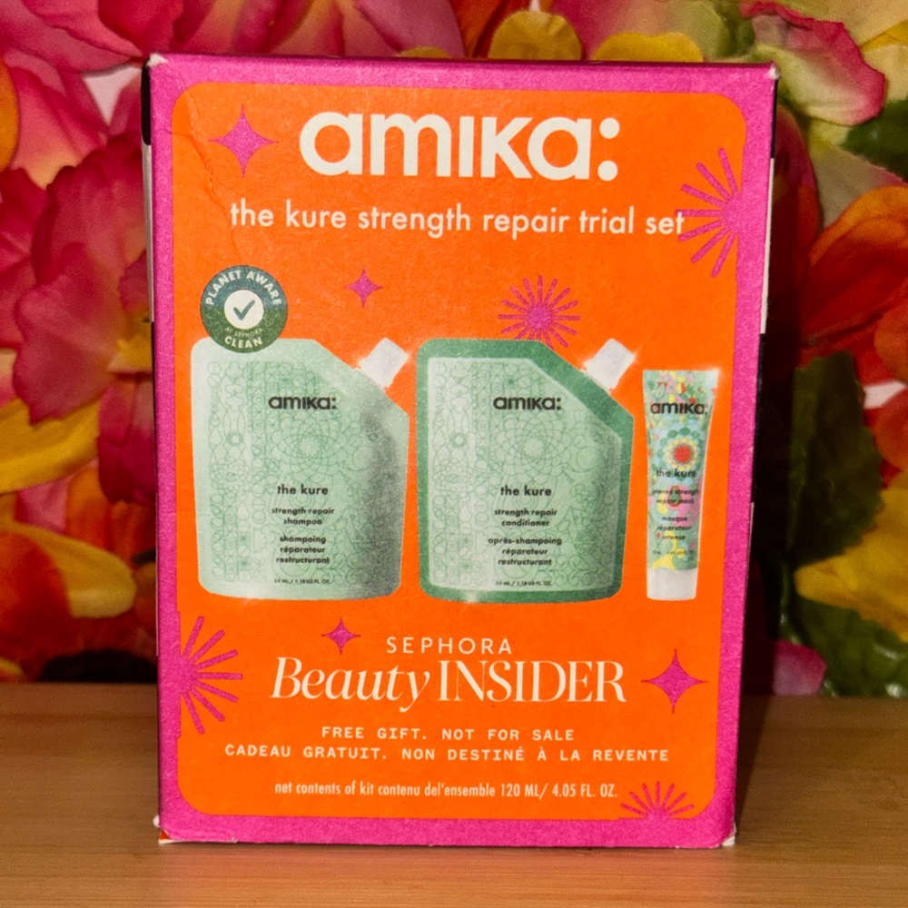 Amika Hair Care Set with Orange Packaging